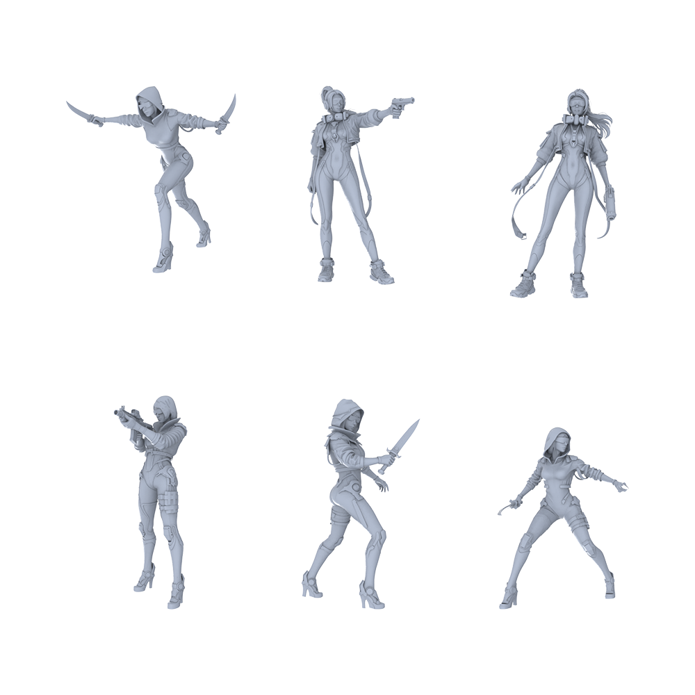 MRY-SFW LYGR120 Phantom Hunter Resin Blank Miniature Soldier Character Model Scene Figure Handmade Figure Hand Painted
