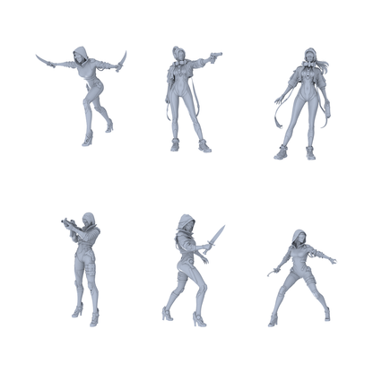 MRY-SFW LYGR120 Phantom Hunter Resin Blank Miniature Soldier Character Model Scene Figure Handmade Figure Hand Painted