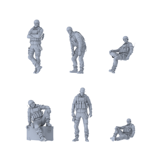 MRY-SFW LYGR389 Modern Special Forces Six-Person Resting Move
