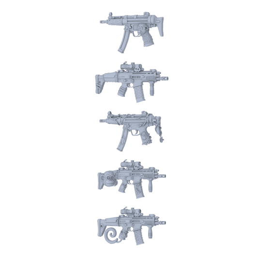 MRY-SFW LYGS291 Cute Monkey Head Series - 5-Piece Tactical Assault Rifle Set Modified with Cartoon Monkey Head Elements