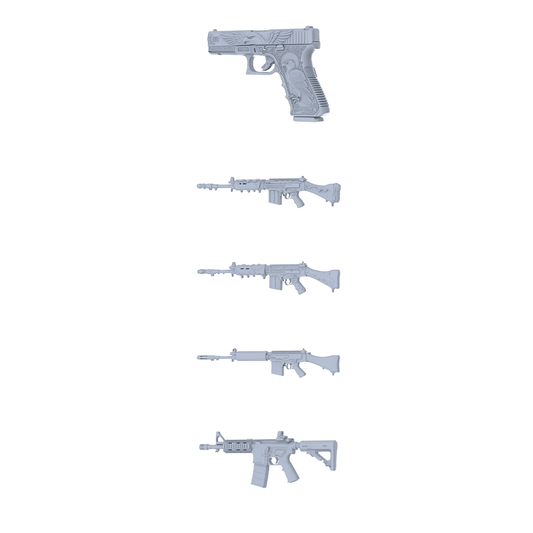 MRY-SFW LYGS215 Fantasy Custom Firearm Pack - 5 Unique Eagle Engraving/Sculpture/Wing Pattern Designs