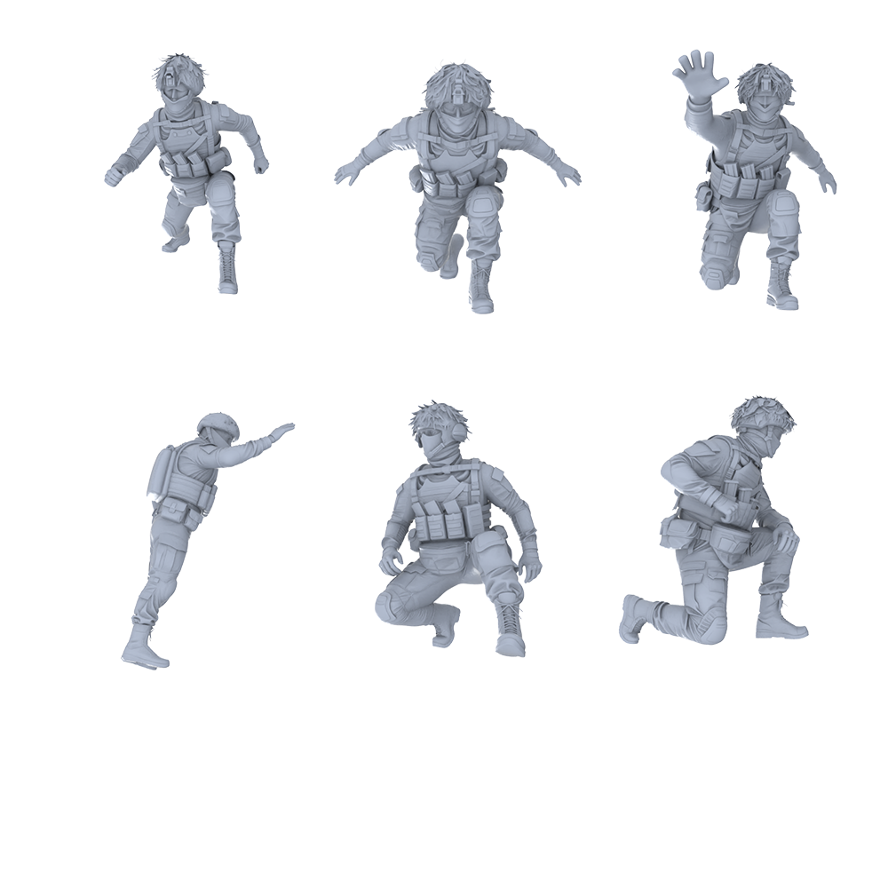 MRY-SFW LYGR539 Modern Alpha Special Forces Seven-Person Tactics Group