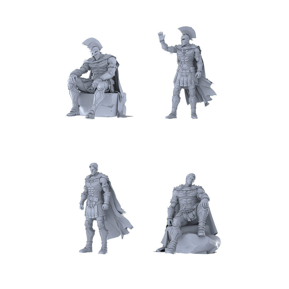 MRY-SFW LYGR359 Ancient Spartan Four-Person Daily Routine 3