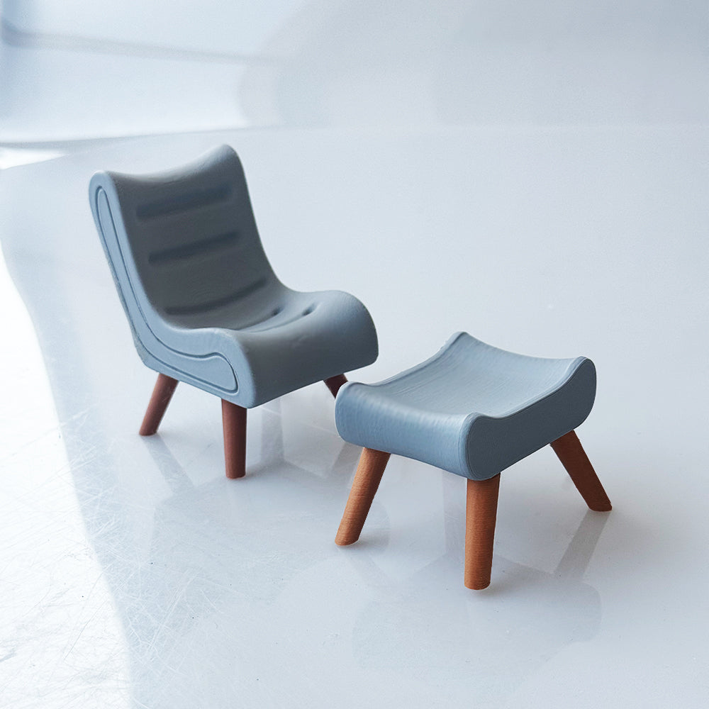 RHF12204 Miniature Recliner 3D Printing DIY Miniature Scenes Dollhouse