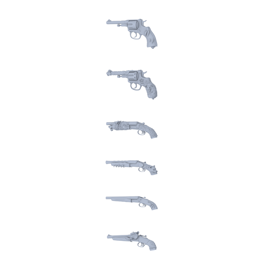 MRY-SFW LYGS269 Floral Beast Spirit Series - 6-Piece Classic Revolver Set Modified with Fierce Beast Elements