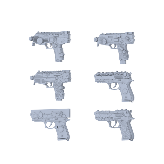 MRY-SFW LYGS081 Whimsical Food-Themed Compact Tactical Pistol Pack - 6 Unique Macaron & Icing Designs