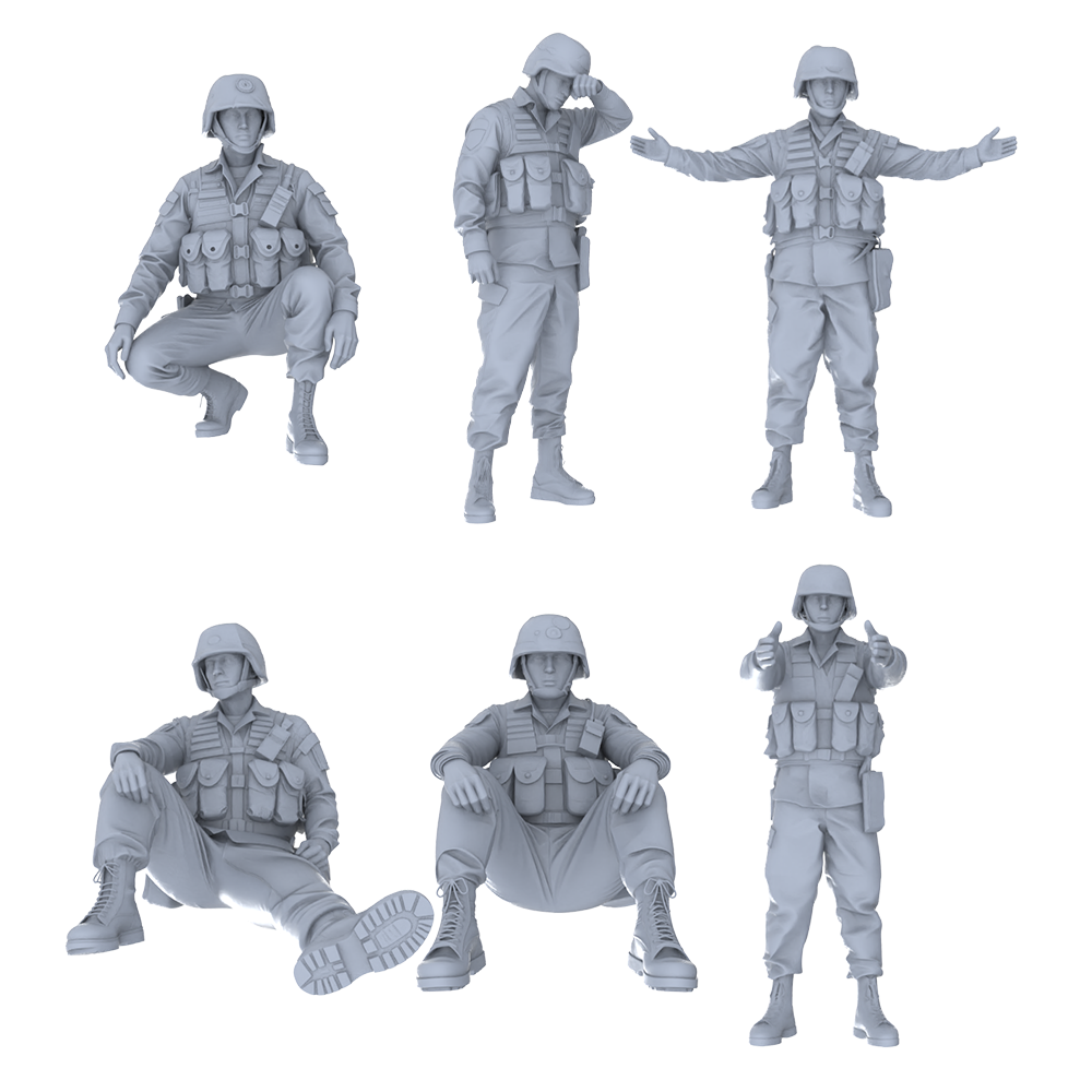 MRY-SFW LYGR456 Modern People's Liberation Army Six-Person Daily Routine 2
