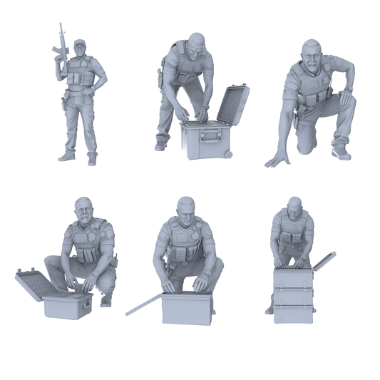 MRY-SFW LYGR570 Modern US Police Six-Person Combat Group