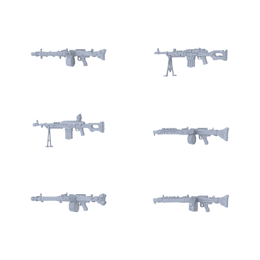 MRY-SFW LYGS089 Mineral & Vine Modified Light Machine Gun Collection - 6 Decorative Models