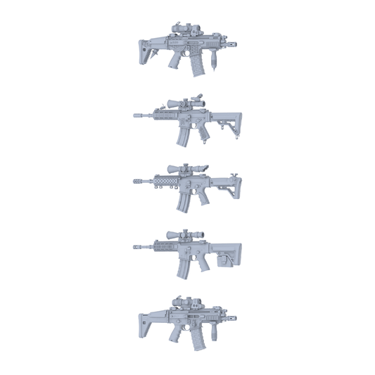 MRY-SFW LYGS349 Alien Bug Totem Series - 5-Piece Custom Tactical Rifle Set Modified with Full Bionic/Bug Carving Elements