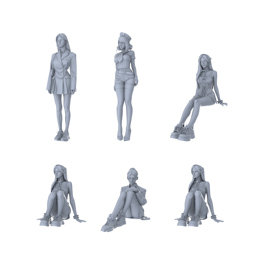 MRY-SFW LYGR172 Beauty 1 Female Warrior Chess Resin White Model War Game Miniature Soldier Scene Character Figure Hand Painted
