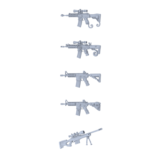 MRY-SFW LYGS293 Minimal Tactical Series - 5-Piece Practical Assault Rifle Set Modified with Minimal Line Elements