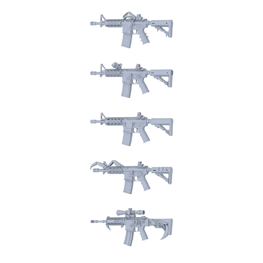 MRY-SFW LYGS316 Crab Claw Rage Series - 5-Piece Sci-Fi Assault Rifle Set Modified with Crab Claw & Claw Elements