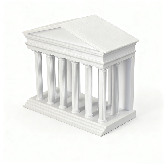 LYTP030B Roman Architecture Ornament ??Roman Temple 3D Printed Roman Architecture Aquarium Ornament- Compatible With Fish Tank & Most Aquariums