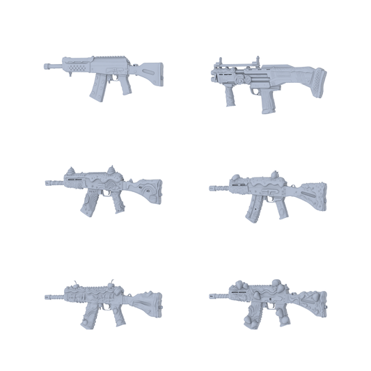 MRY-SFW LYGS060 Tactical Texture/Dessert Modified 3D Models - 6 Piece Set