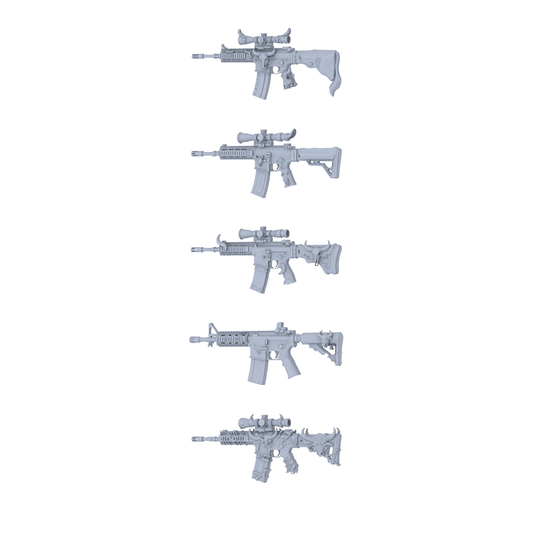 MRY-SFW LYGS198 Primal Fantasy Custom Rifle Pack - 5 Unique Bull Head/Horn/Beast Pattern Designs