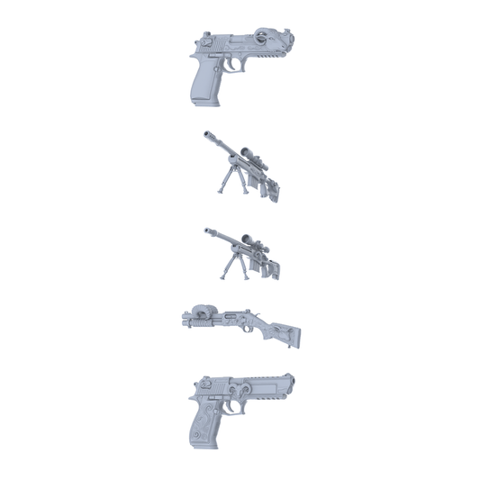 MRY-SFW LYGS221 Fantasy Custom Firearm Pack - 5 Unique Ram Horn/Head/Totem Pattern Design
