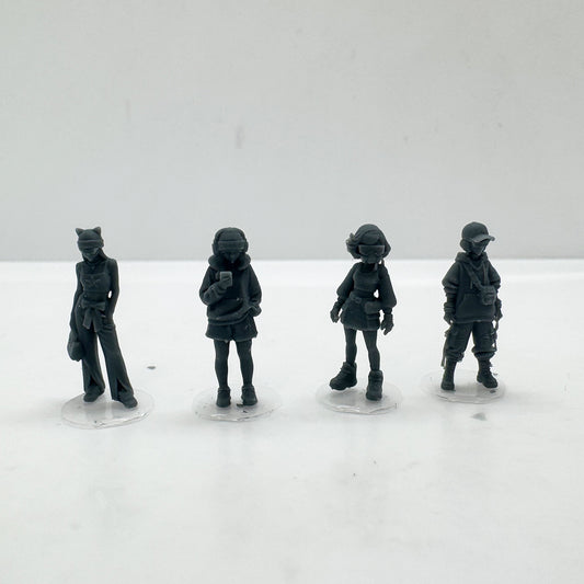 MRY-SFW MRY-SFW LYTS143 3D Printed Trendy Female Miniature Figures - Streetwear Style for Diorama Model Car Display Accessories HO Scale