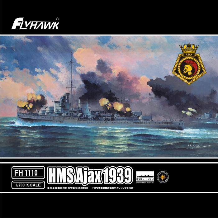 Flyhawk FH1110 1/700 HMS Ajax 1939 Plastic Model Kit