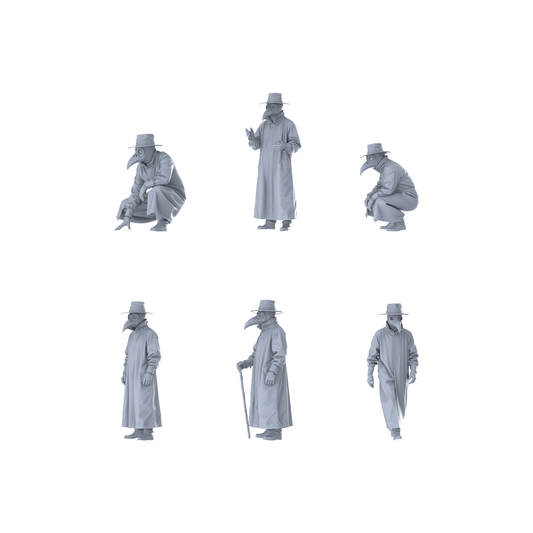 MRY-SFW LYGR411 Medieval Plague Doctor Six-Person Daily Routine