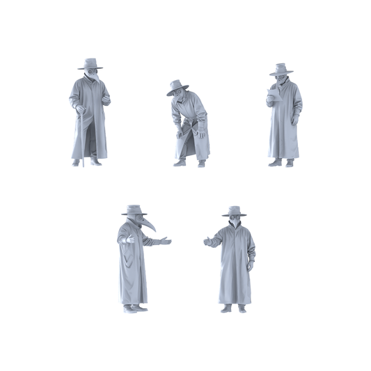 MRY-SFW LYGR412 Medieval Plague Doctor Five-Person Daily Routine 2