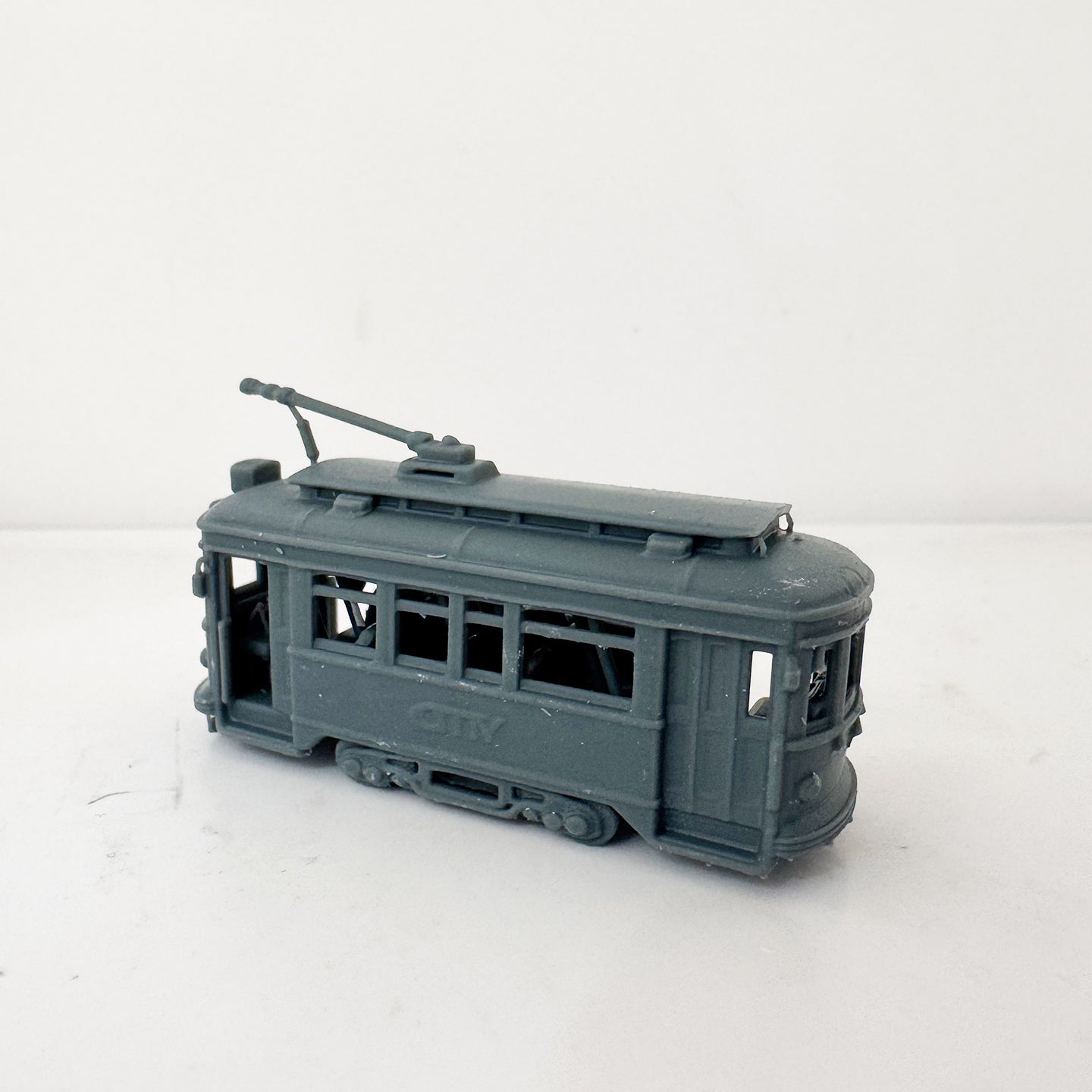 LYTS182 3D Printed Miniature Modern City Tram - Railroad Diorama Scene Ornament