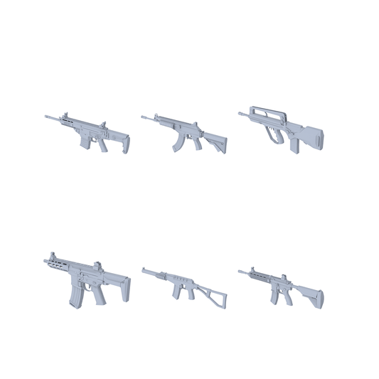 MRY-SFW LYGS001 Modern Standard Rifle 3D Model - 6 Selection Drawings
