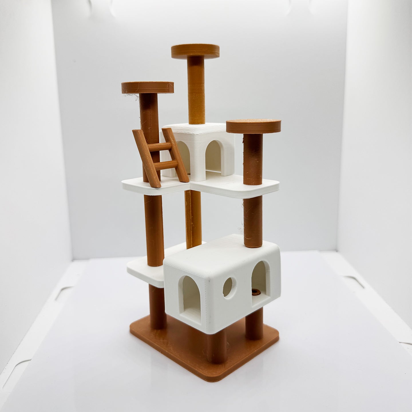 RHF12202 Miniature Cat Climbing Frame Cat Toy Set Dollhouse