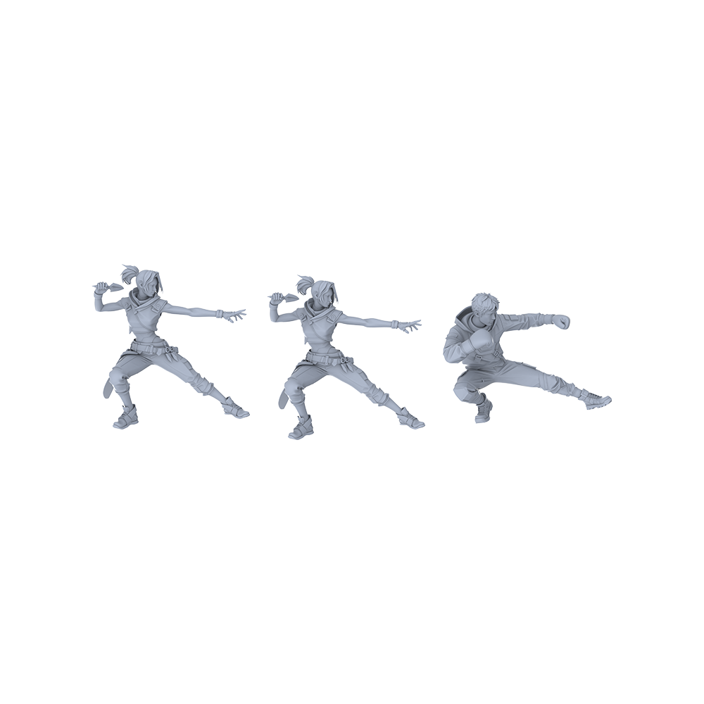 MRY-SFW LYGR067 Lurker Squad Military Theme Wargame Resin White Model Game Theme Sci-Fi Theme Wargame Miniature Soldiers Scene Characters Figure Hand-Painted
