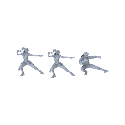 MRY-SFW LYGR067 Lurker Squad Military Theme Wargame Resin White Model Game Theme Sci-Fi Theme Wargame Miniature Soldiers Scene Characters Figure Hand-Painted