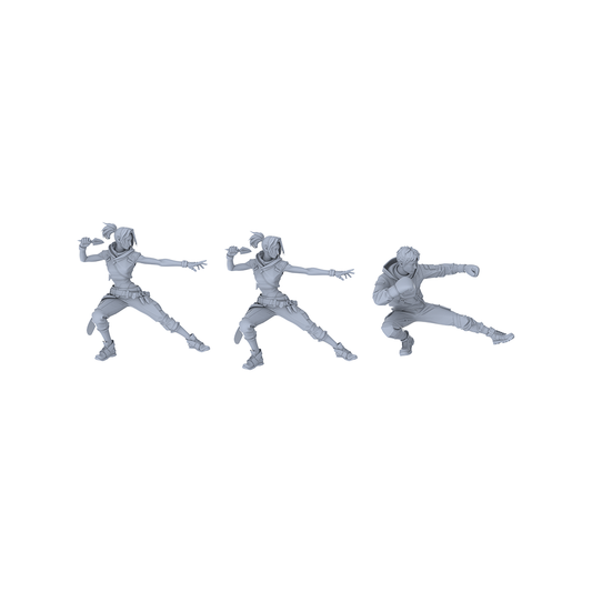 MRY-SFW LYGR067 Lurker Squad Military Theme Wargame Resin White Model Game Theme Sci-Fi Theme Wargame Miniature Soldiers Scene Characters Figure Hand-Painted
