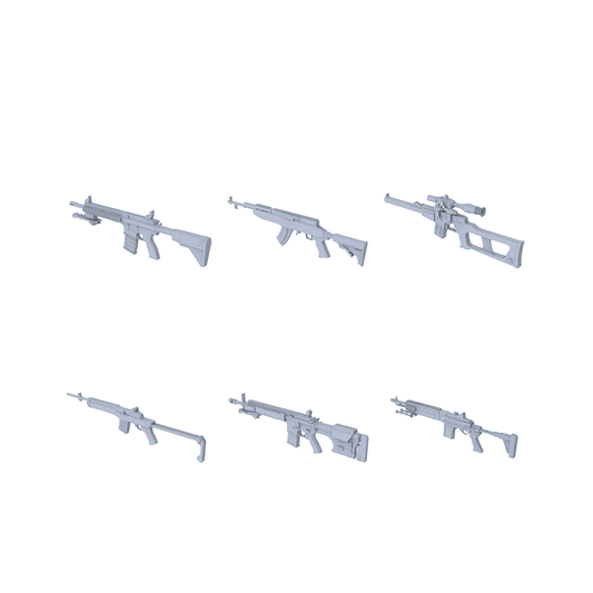 MRY-SFW LYGS008 Modern Elite Sniper Props - 6 High-Precision Sniper Rifle Set
