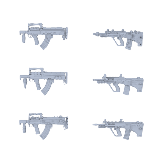 MRY-SFW LYGS051 Organic Modified Short Rifle Collection - 6 Untextured Models