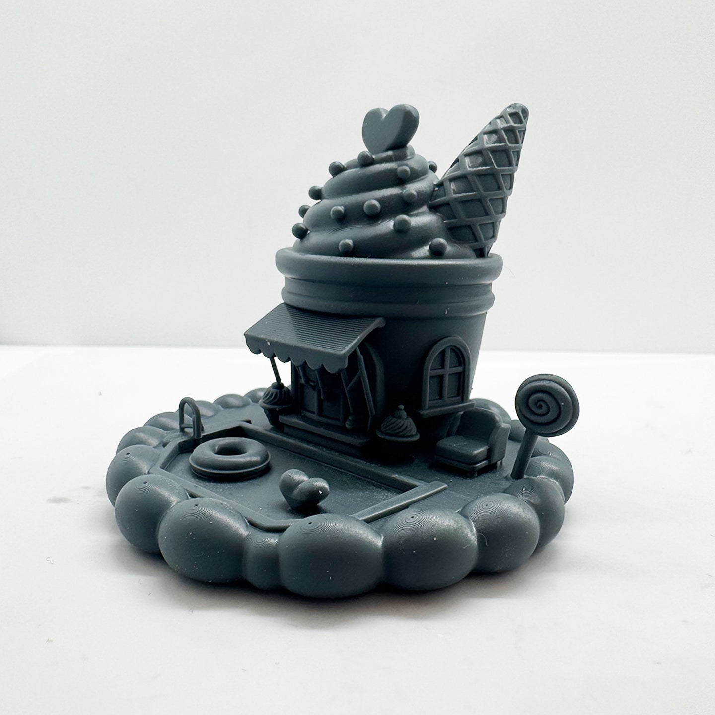 LYTS186 Fairy Tale Mushroom House Miniature Model - 3D Printed Diorama Scenery Ornament
