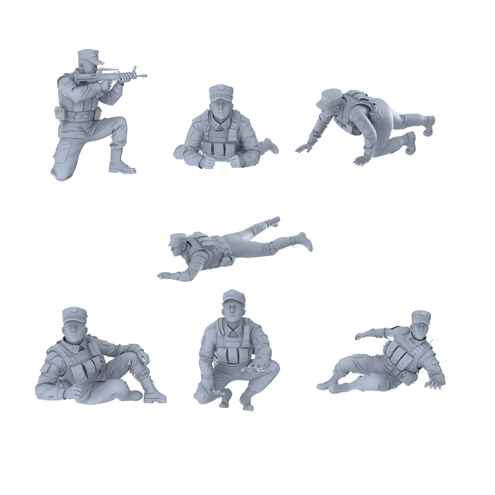 MRY-SFW LYGR530 Modern Armed Police Seven-Person Battle Group