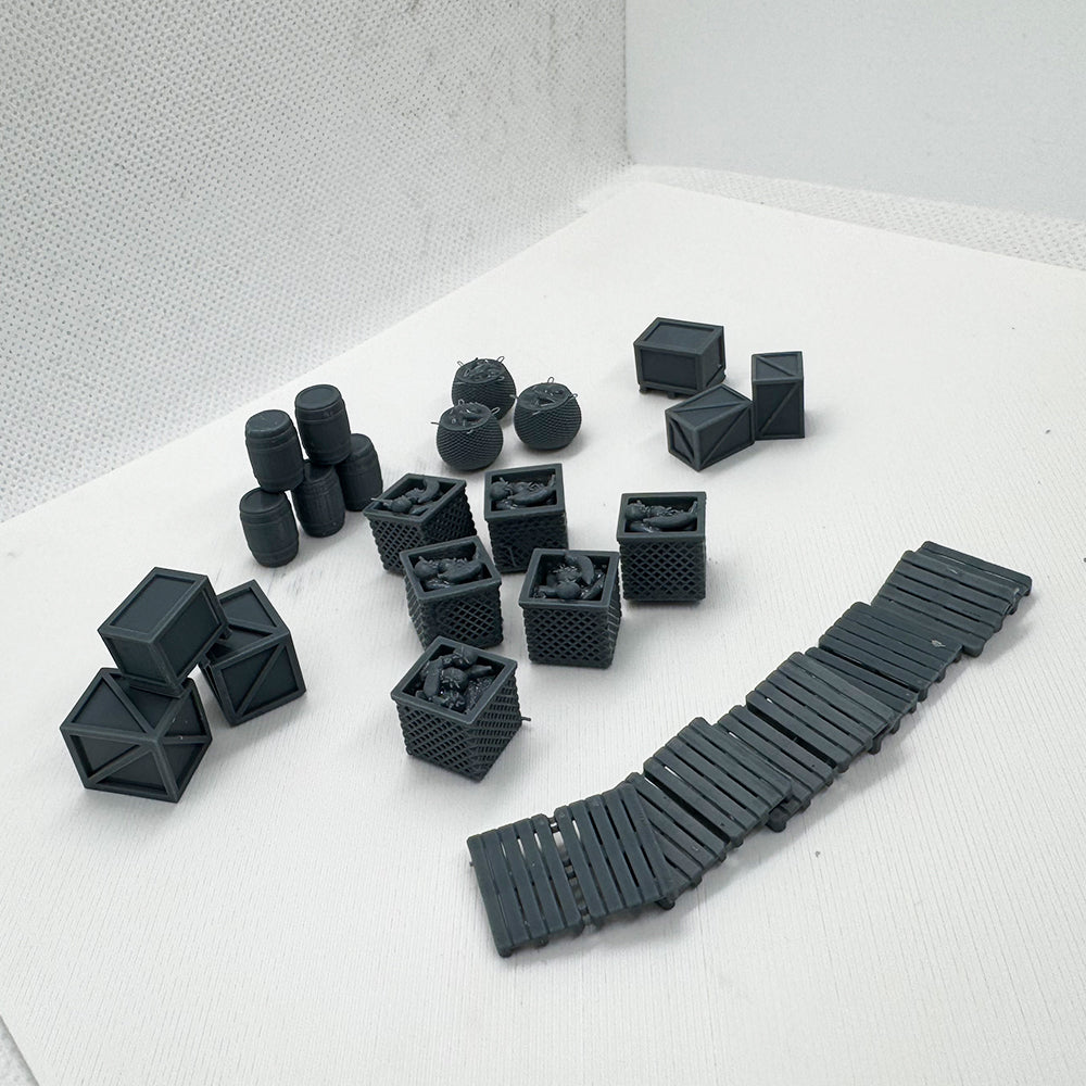 Yao's Studio LYTS055 Miniature Scene Market Items 3D Model Railway Train Scenery