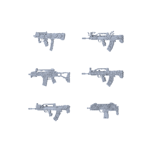 MRY-SFW LYGS255 Floral Forest Mech Series - 6-Piece Tactical Carbine Set Modified with Nature & Gear Elements