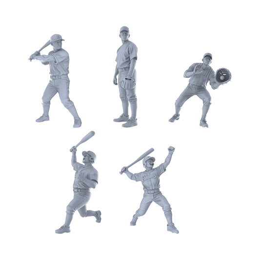 Yao's Studio LYTR349  Sexy Leather-clad Girl Hexad Resin Miniature Model 6-Figure Set, Unpainted Cool & Sassy Figures, DIY Painting Scene Decoration Miniatures Diorama Resin Figures