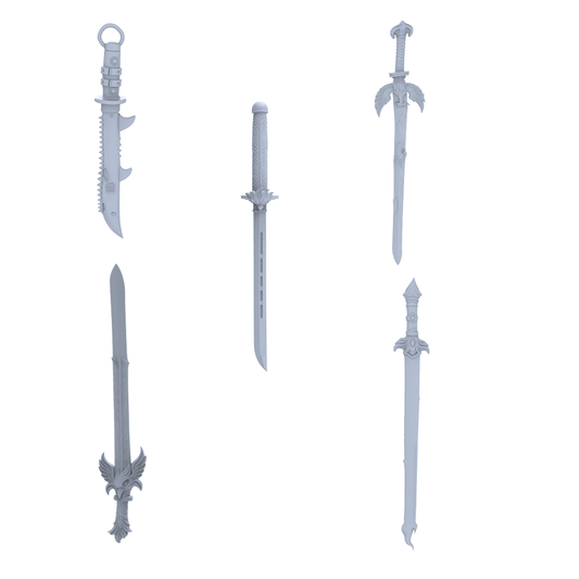MRY-SFW LYGS381 Modern Retro Sword Set 5 pcs