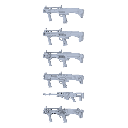 MRY-SFW LYGS341 Wild Totem Series - 6-Piece Custom Shotgun Set Modified with Full Beast Shape & Carving Elements