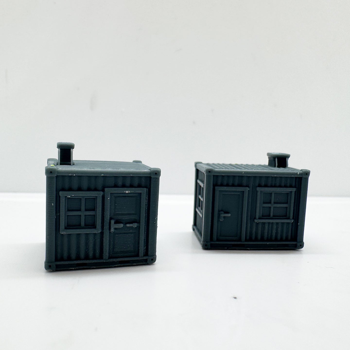 LYTS170 3D Printed Industrial-Style Container Hut Miniature Model - Diorama Decor