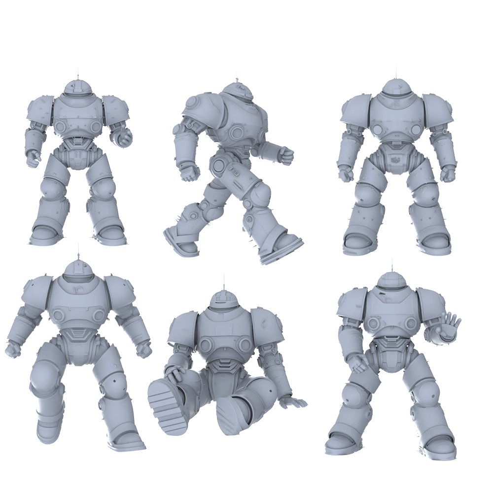 MRY-SFW LYGR500 Modern Mech Six-Person Alert Status