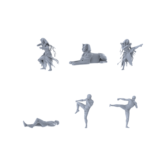 MRY-SFW LYGR351 Ancient Egyptian Six Gods Battle Actions 2