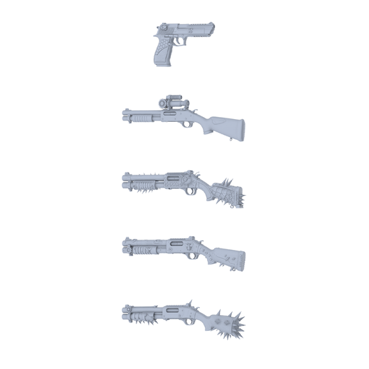 MRY-SFW LYGS364 Savage Beast Totem Series - 5-Piece Custom Tactical Firearm Set Modified with Full Spine & Beast Carving Elements