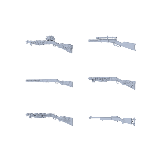 MRY-SFW LYGS232 Floral Frontier Weapon Set - 6 Blossom Totem Custom Tactical Rifle Variants