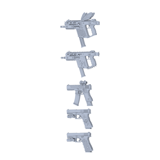 MRY-SFW LYGS342 Alien Bug Totem Series - 5-Piece Custom Tactical Firearm Set Modified with Full Bionic/Bug Carving Elements