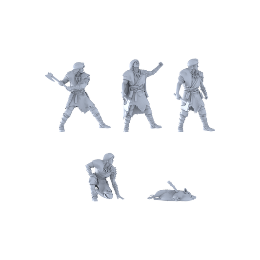 MRY-SFW LYGR243 Historical Vikings Five-Man Group Hunting 2