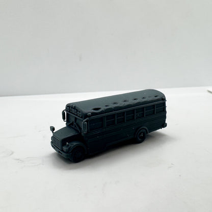 LYTS158 3D Printed American School Bus Miniature Model Retro Bus Decor for Dioramas Collection Displays