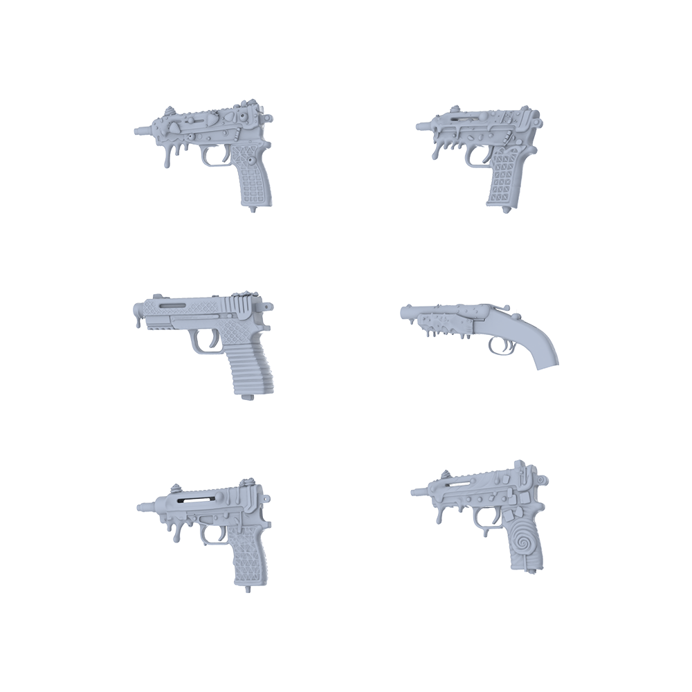 MRY-SFW LYGS072 Mineral & Vine Modified Compact Weapon Collection - 6 Decorative Models