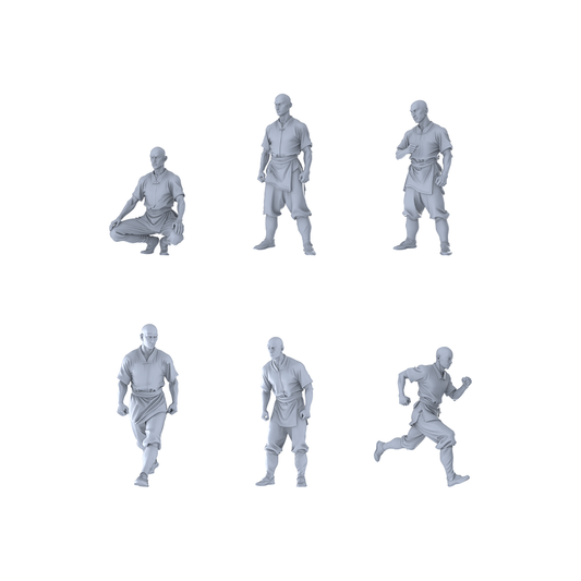 MRY-SFW LYGR232 Ancient Shaolin Monks Six-Man Group